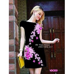 Đầm suông in hoa 3D VDCS33 - V180